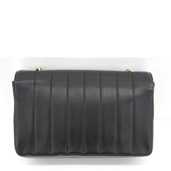 Chanel Lock Shoulder Black Bag Chain Matelassé Push - Picture 1 of 6